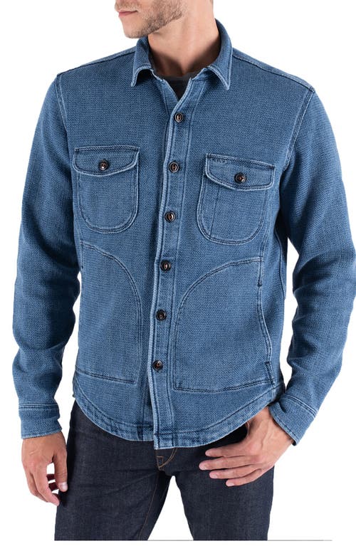 The Anvil Button-Up Shirt Jacket in Light Indigo