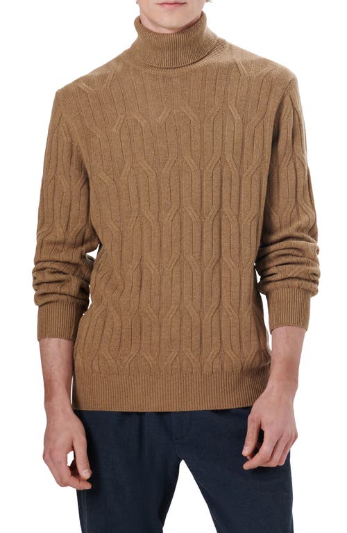 Bugatchi Cable Knit Turtleneck Sweater at Nordstrom,