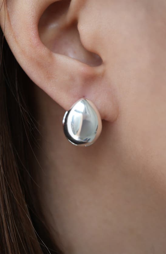 Shop Argento Vivo Sterling Silver Teardrop Stud Earrings In Silver