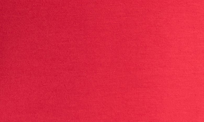 Marcella Yvonne Square Neck Jersey Top In Red