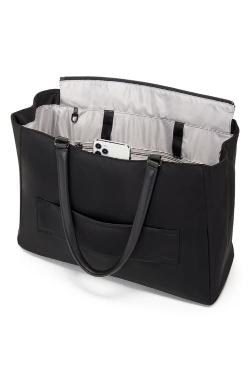 Shop Tumi Large Valetta Tote In Black/gunmetal