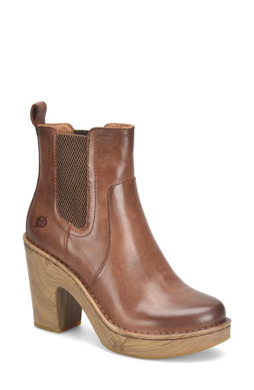Channing Platform Chelsea Boot in Brown F/G