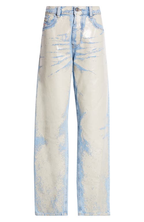 Diesel ® 2010 D-macs Painted Relaxed Straight Leg Jeans In Natural