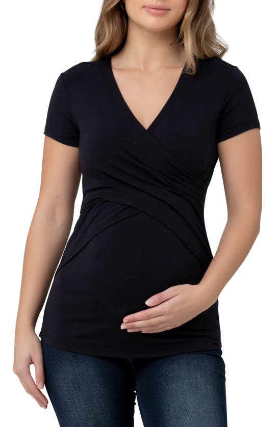 Ripe Maternity Embrace Maternity/nursing T-shirt In New Navy