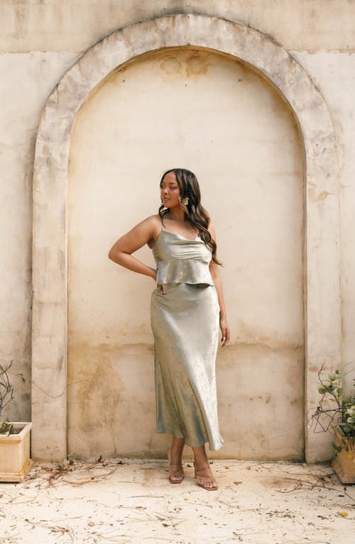 Petal And Pup Petal & Pup Belle Floral Two-piece Dress In Gray