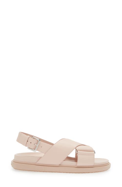 Shop Marni Fussbett Sandal In Ecru