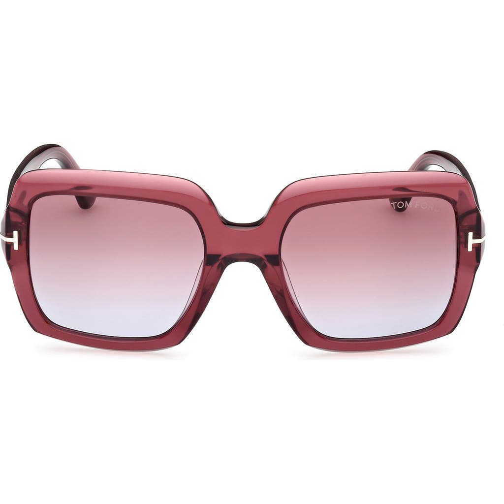 Tom Ford Kaya 54mm Square Sunglasses In Pink
