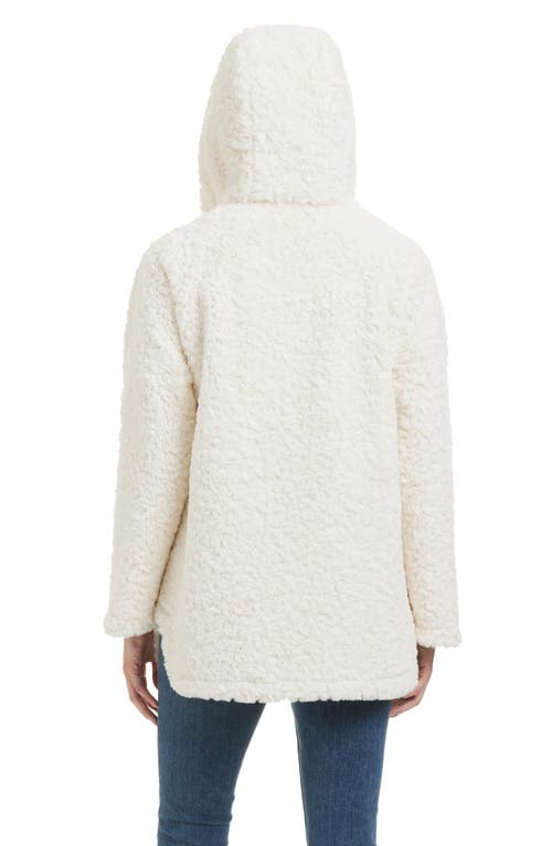 Shop Sanctuary Textured Faux Fur Jacket In Cream