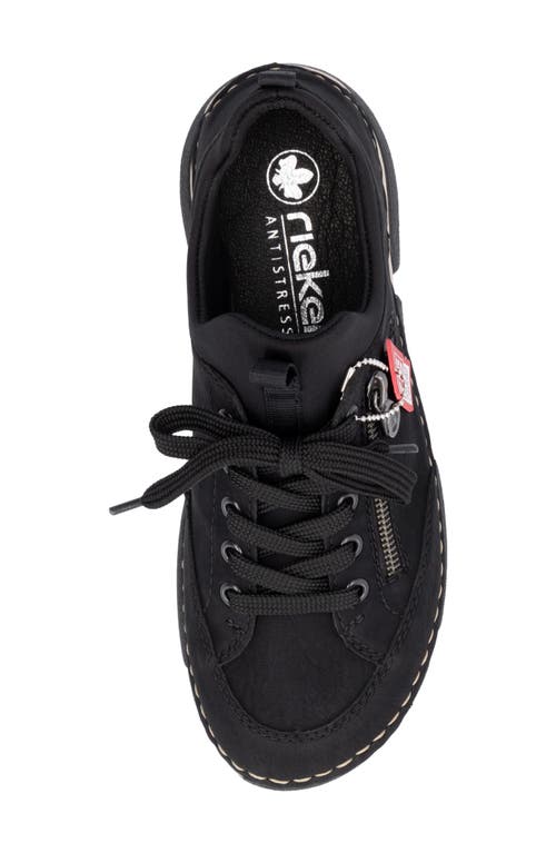 Shop Rieker Angela Sneaker In Black/black