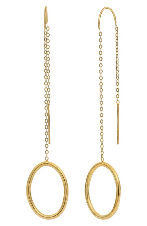 Bony Levy 14K Gold Circle Threader Earrings in 14K Yellow Gold at Nordstrom