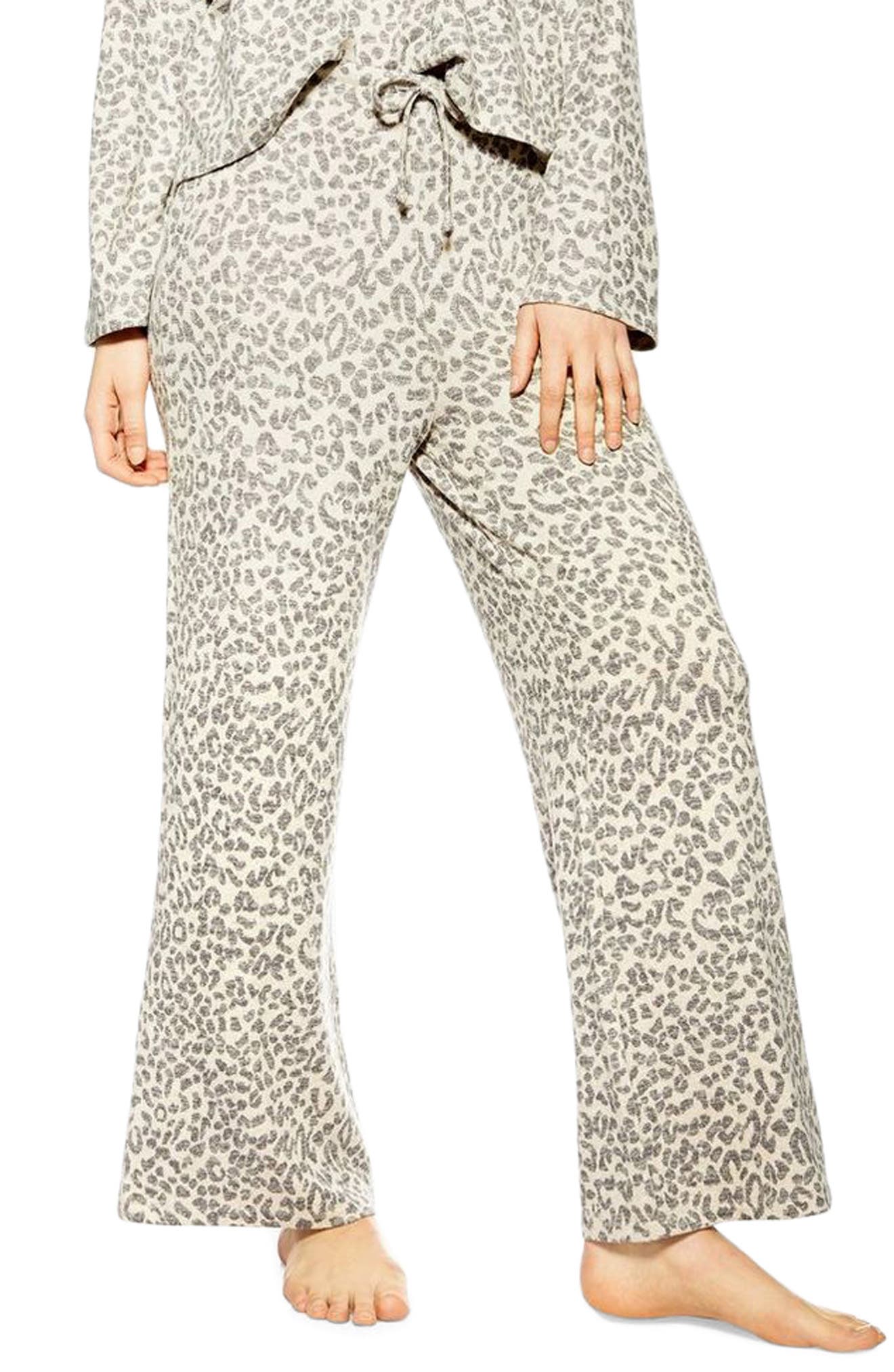 Topshop Animal Pajama Pants, Brown