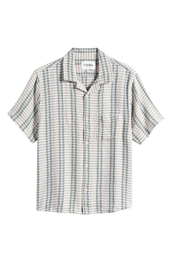 Shop Corridor Riverside Plaid Short Sleeve Button-up Shirt In Natural