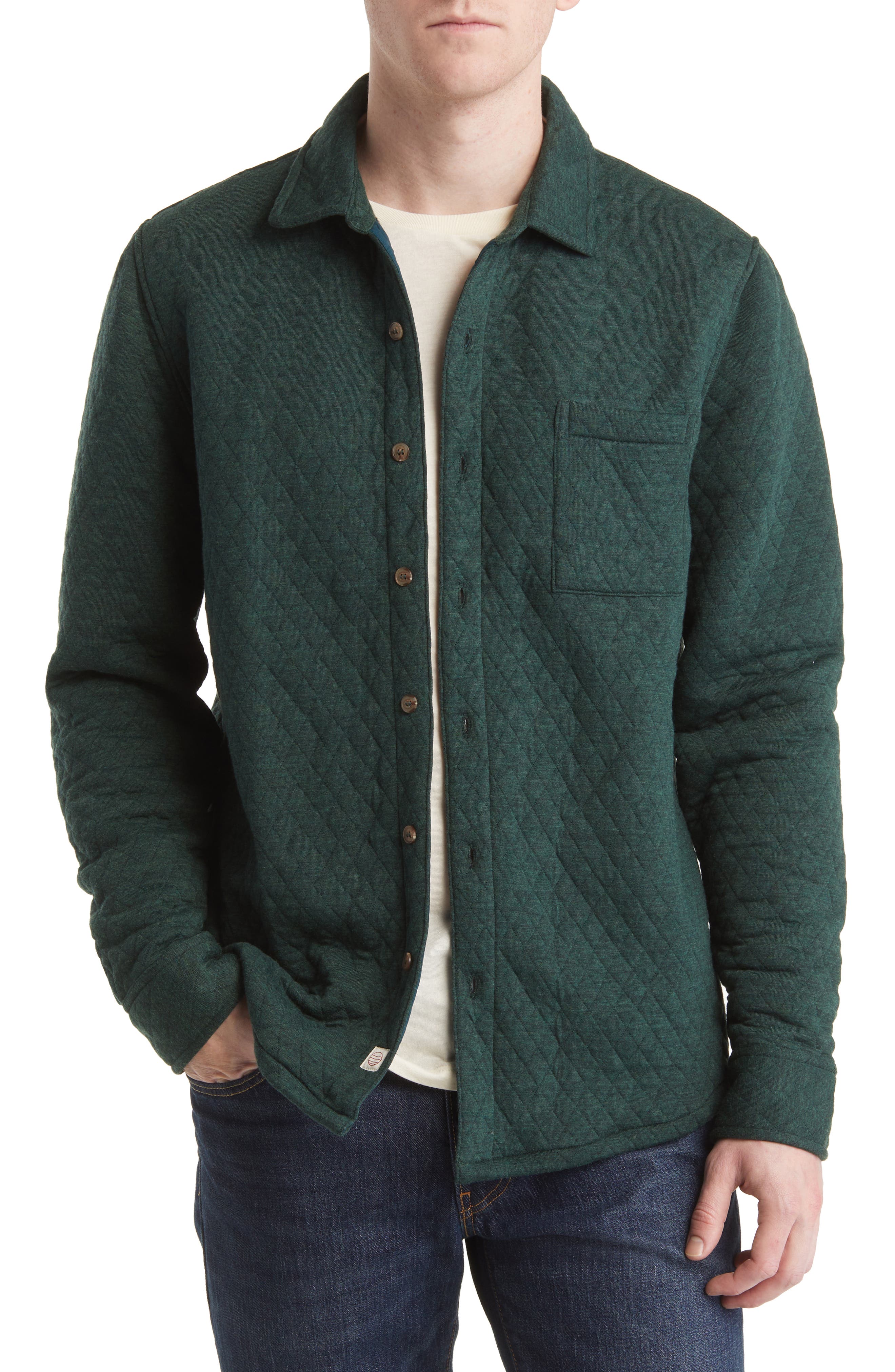 Marine Layer Quilted Shirt Jacket In 