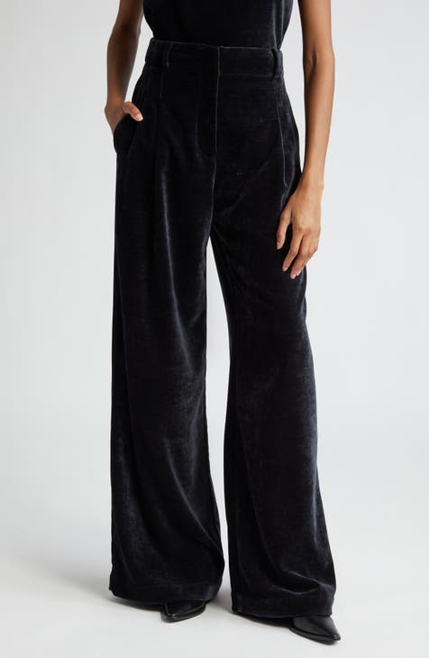 Aria Velvet Wide Leg Pants