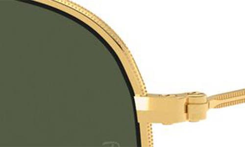 Shop Ray Ban Ray-ban 54mm Round Optical Glasses In Legend Gold/green