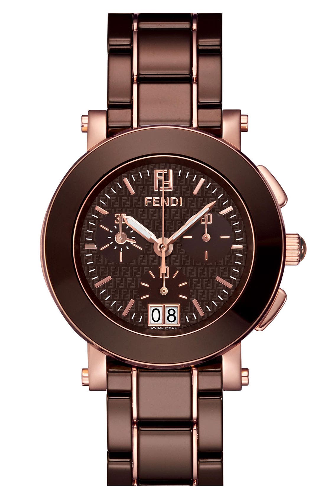 Fendi Large Ceramic Chronograph Watch Nordstrom