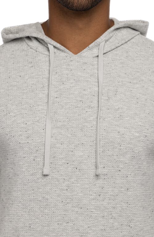 Travismathew Cloud Waffle Knit Hoodie In Light Grey
