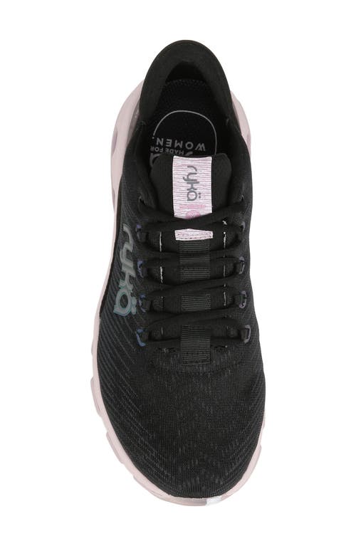 Ryka Ferocity Womens Performance Slip On Running Shoes In Black Lilac