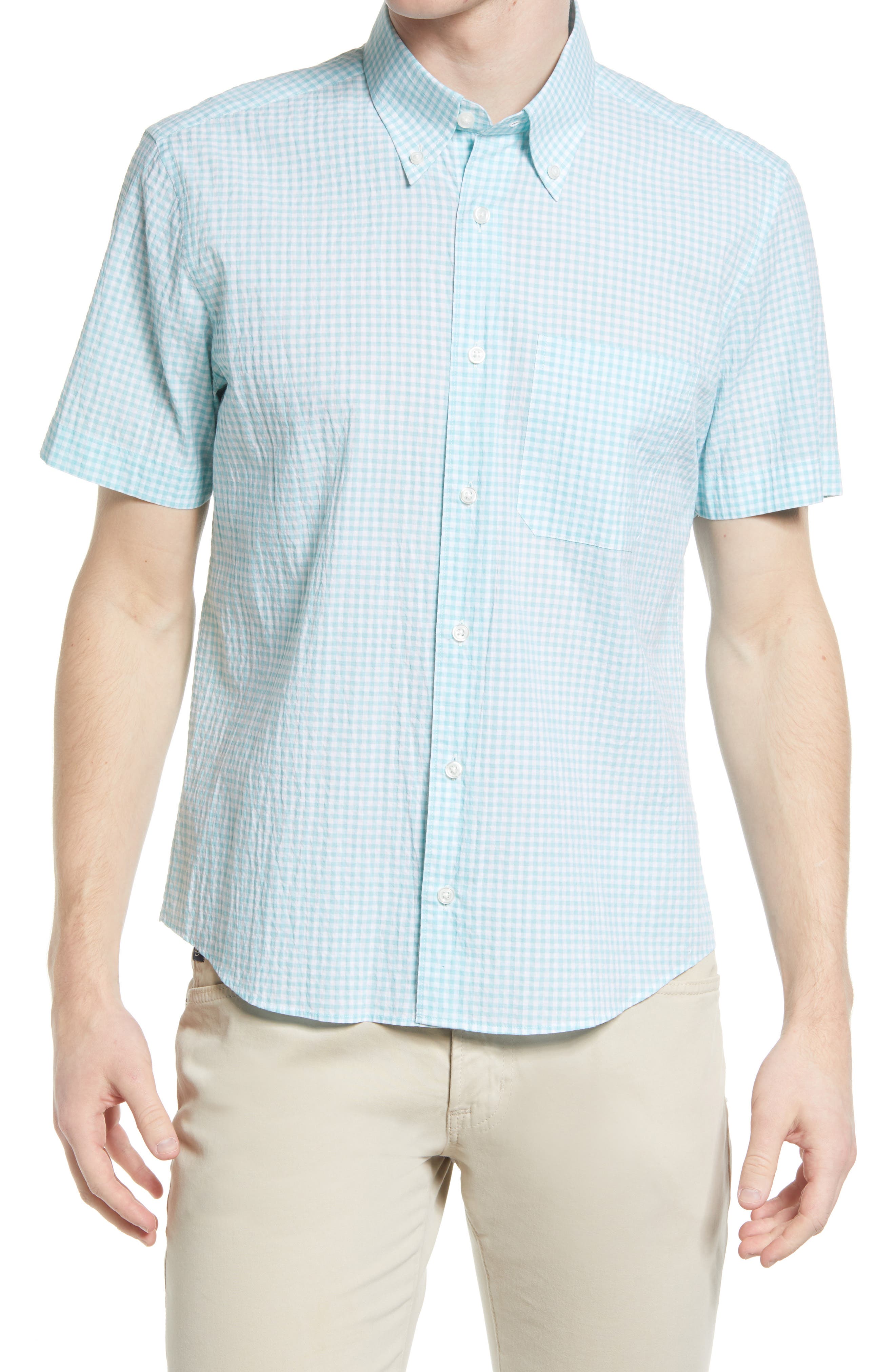 Scott Barber Gingham Short Sleeve 