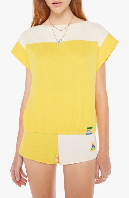 MOTHER The Swiper T-Shirt in Primrose Yellow at Nordstrom, Size Large