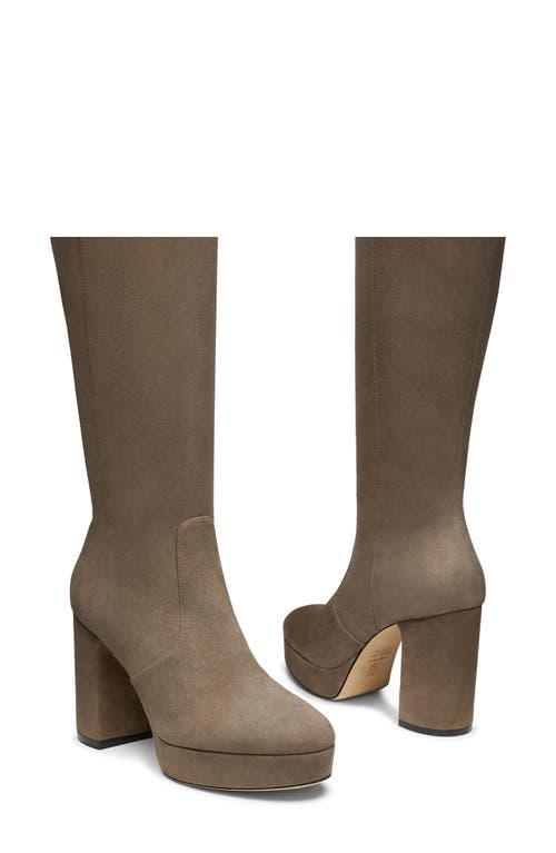 Shop Stuart Weitzman Dayna Platform Boot In Stone