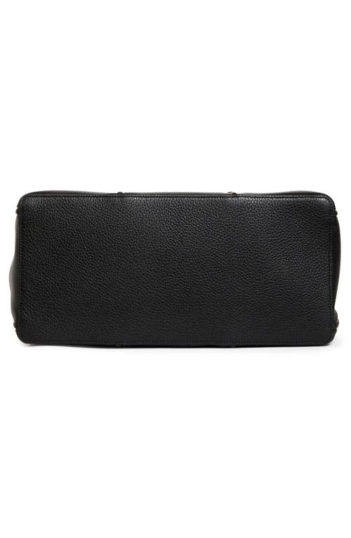 Jacquemus Le Cabas Marino Leather Tote In Black