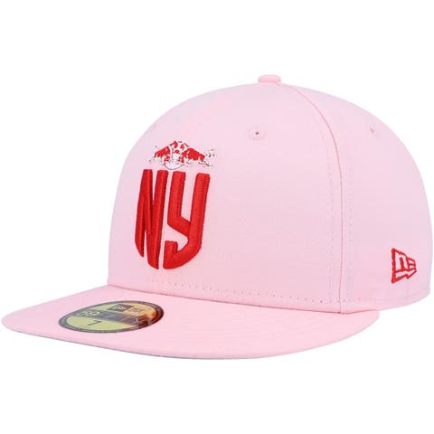 Men's pink FQ-embroidered cap