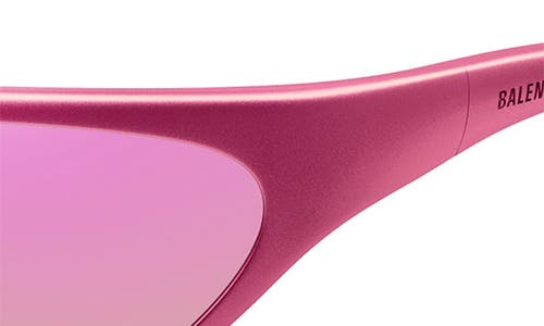 Shop Balenciaga 70mm Gradient Oversize Oval Sunglasses In Pink