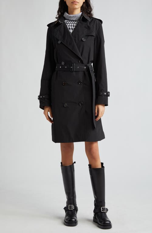 burberry Kensington A23 Water Resistant Trench Coat Black at Nordstrom,