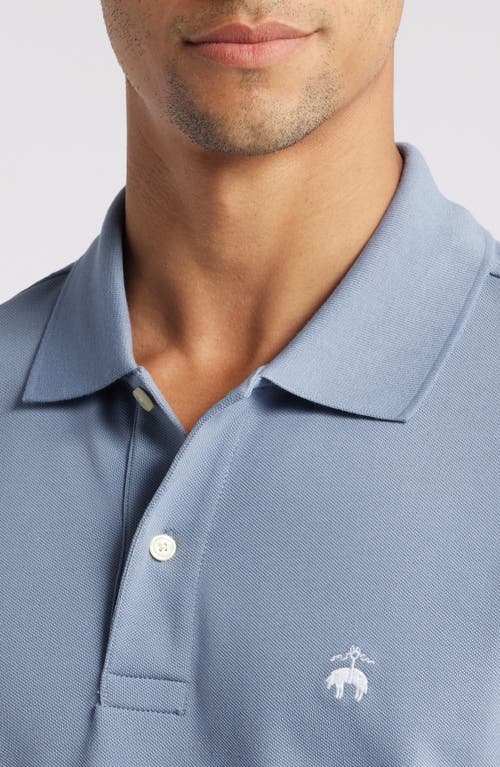 Shop Brooks Brothers Slim Fit Stretch Cotton Piqué Polo In Flint Stone