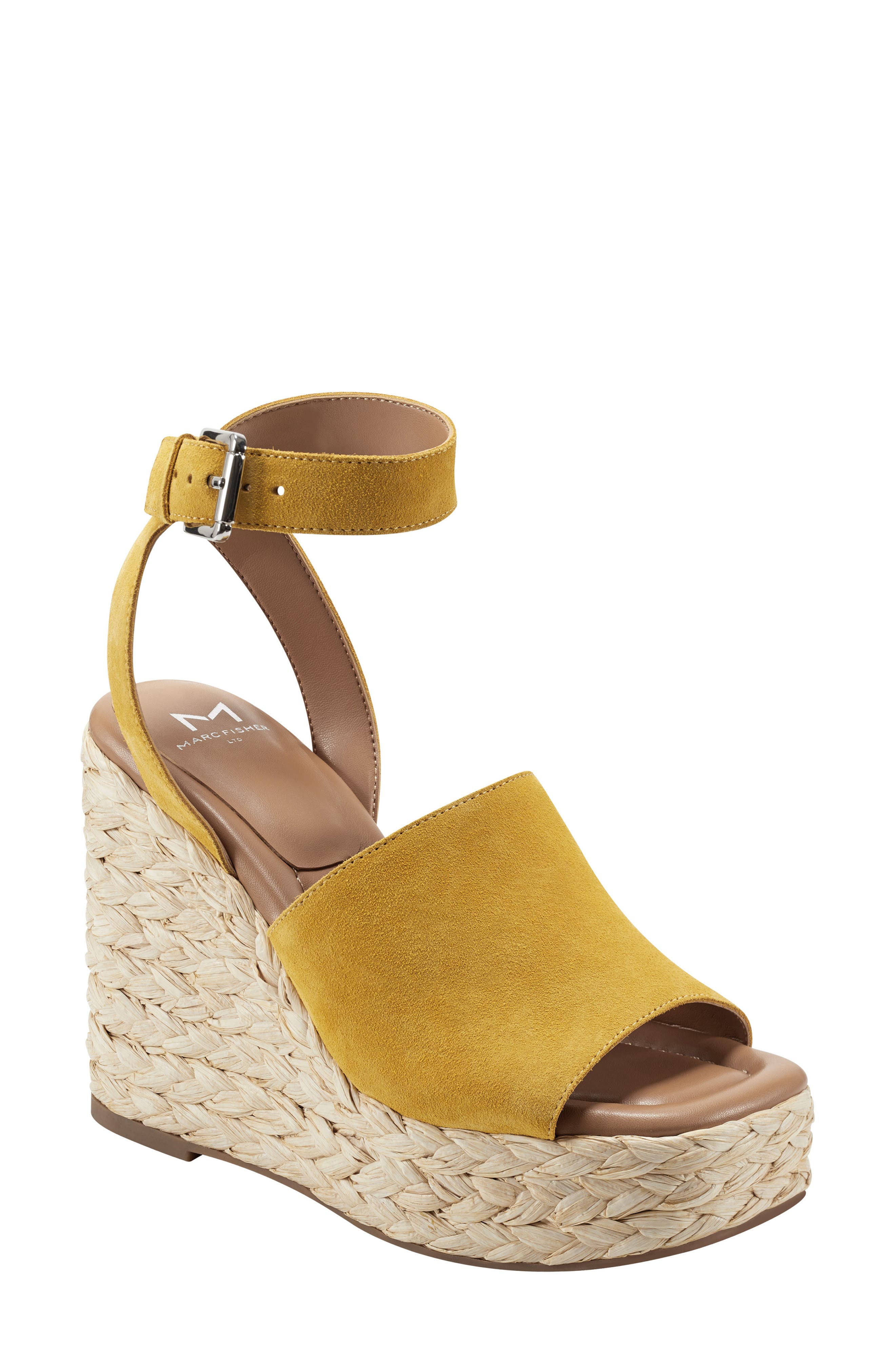yellow wedge shoes for wedding