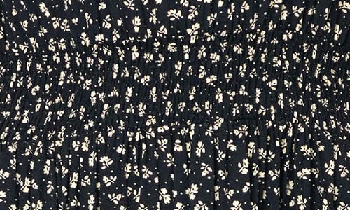 Gibsonlook The Summer Floral Print Party Dress In Black Boho Floral
