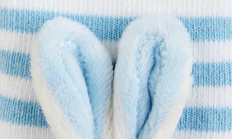Shop Mud Pie Bunny Rattle Toes Socks In Blue