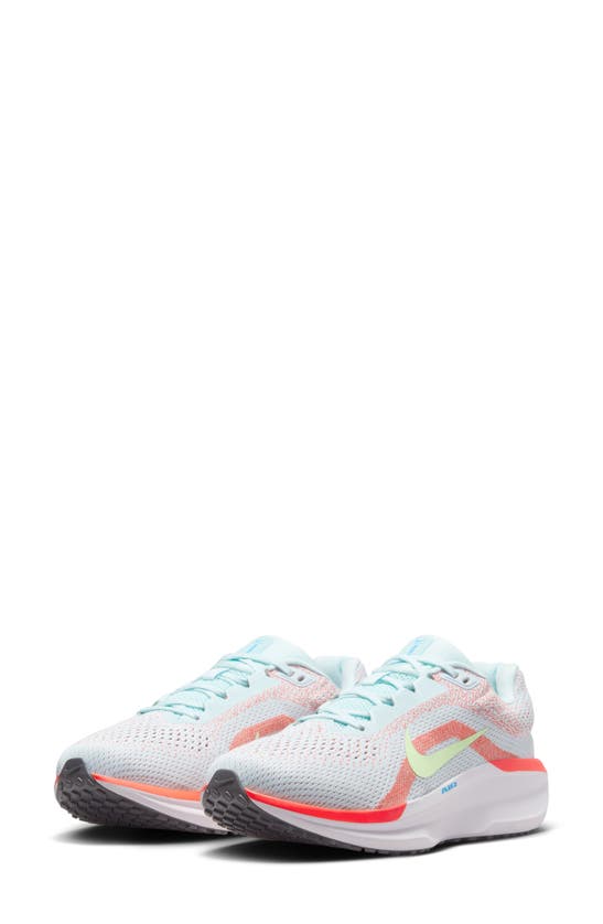 Nike Winflo 11 Running Shoe In Glacier Blue/ Bright Crimson
