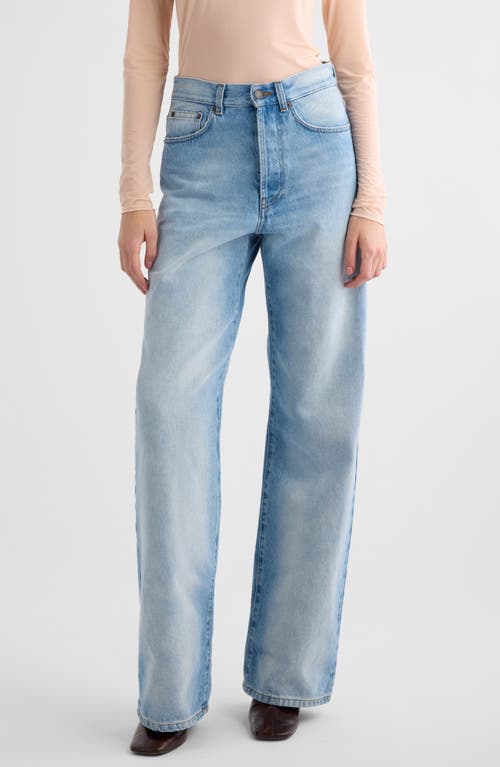 Shop Dries Van Noten Paxy Wide Leg Jeans In Light Blue