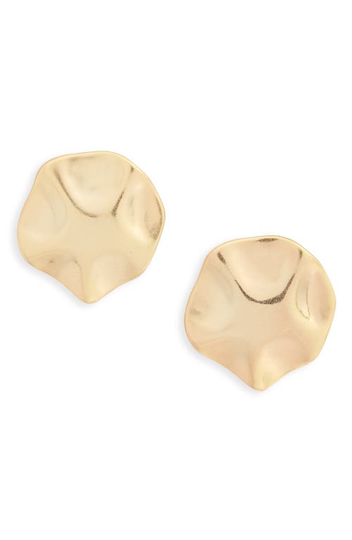 Karine Sultan Freeform Circle Clip Earrings in Gold