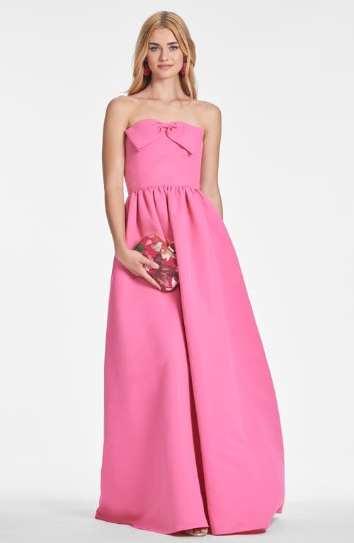 Sachin & Babi Isabeau Gown In Shocking Pink