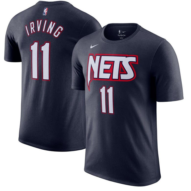 Nike Kyrie Irving Navy Brooklyn Nets 2021/22 City Edition Name & Number ...