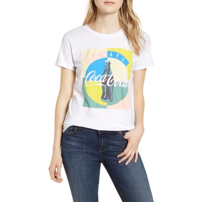 Lucky Brand Coca-Cola Multicolor Cotton Graphic Tee, White