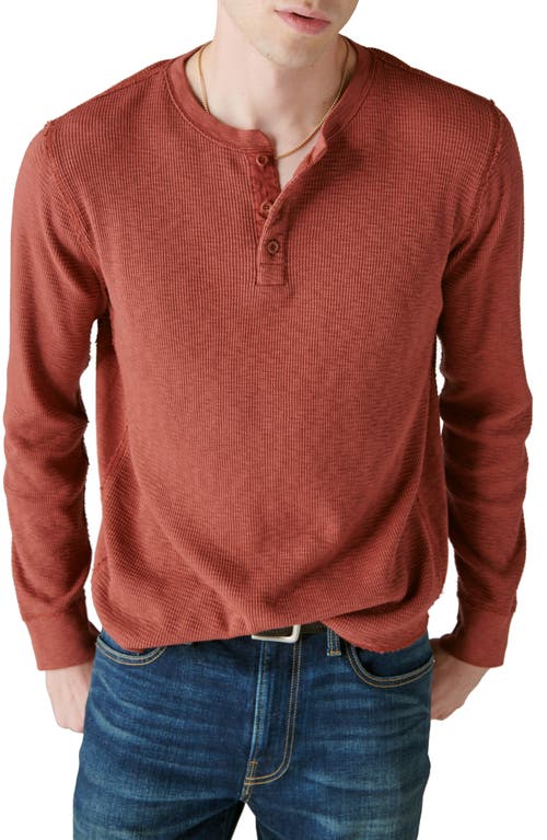 Lucky Brand Garment Dye Thermal Henley at Nordstrom,