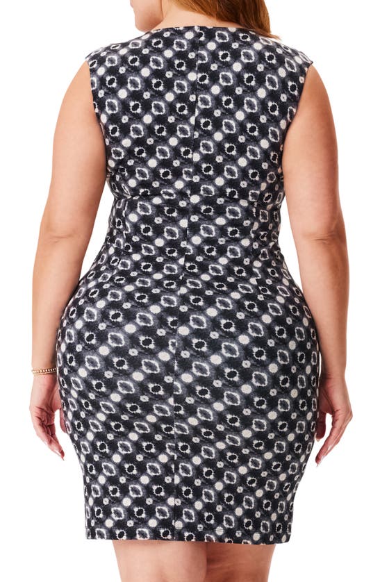 Nic + Zoe Midnight Shibori Sleeveless Dress In Black Multi