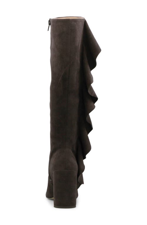 Shop Charles By Charles David Viva Pointed Toe Knee High Boot In Dark Brown