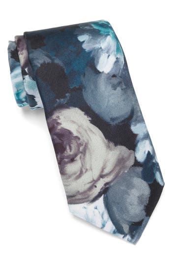 Ted Baker London Aion Painted Floral Silk Tie In Multi