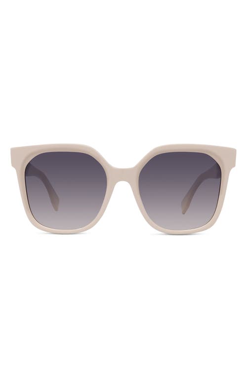Fendi, Brown/white Logo Face Sunglasses