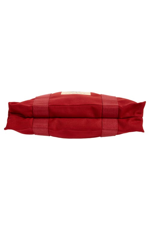 Goodee Bassi Recycled Pet Canvas Market Tote In Red
