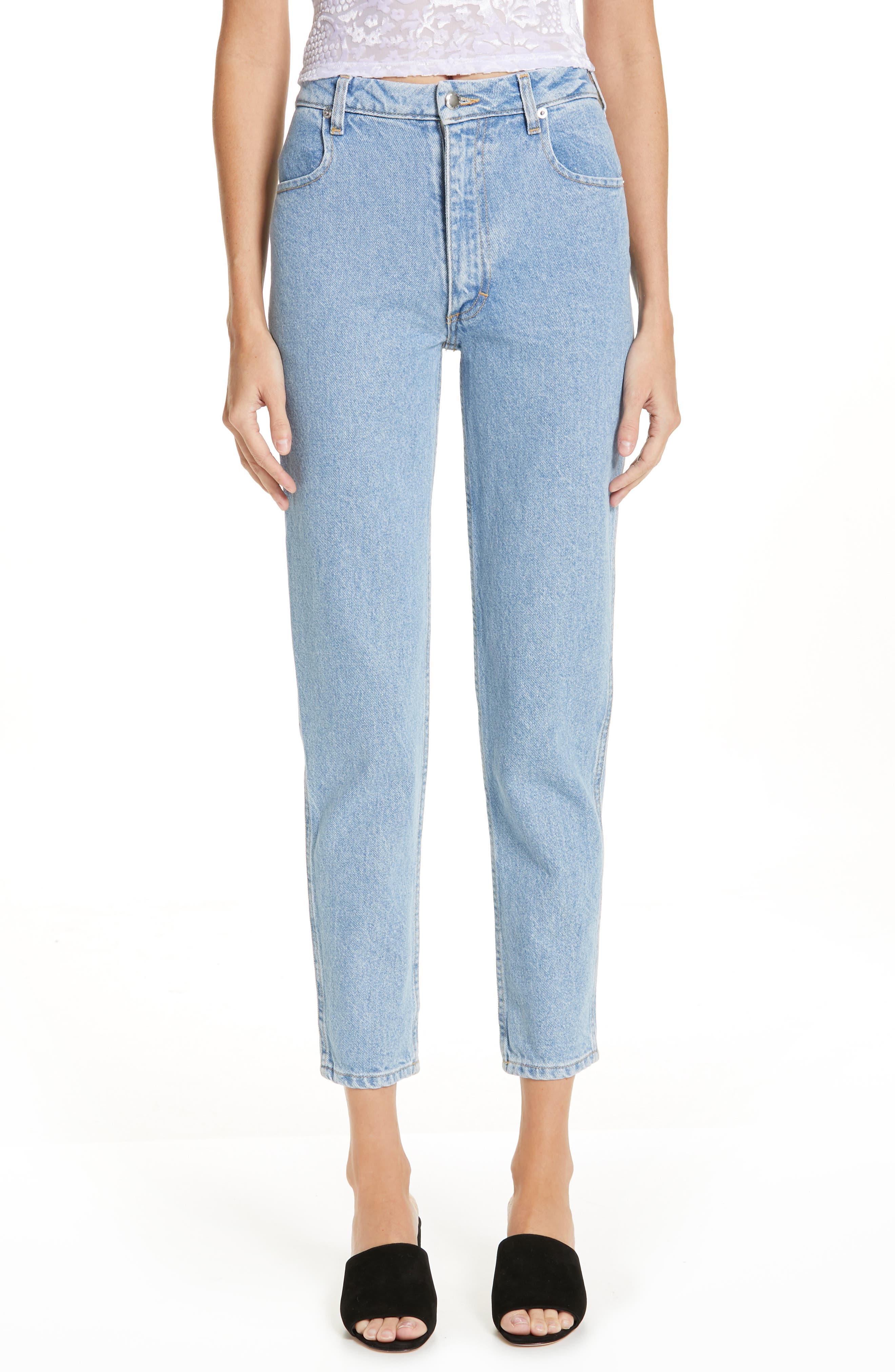 Womens Clothing Jeans Straight-leg jeans Eckhaus Latta Denim baggy Jean in Blue 