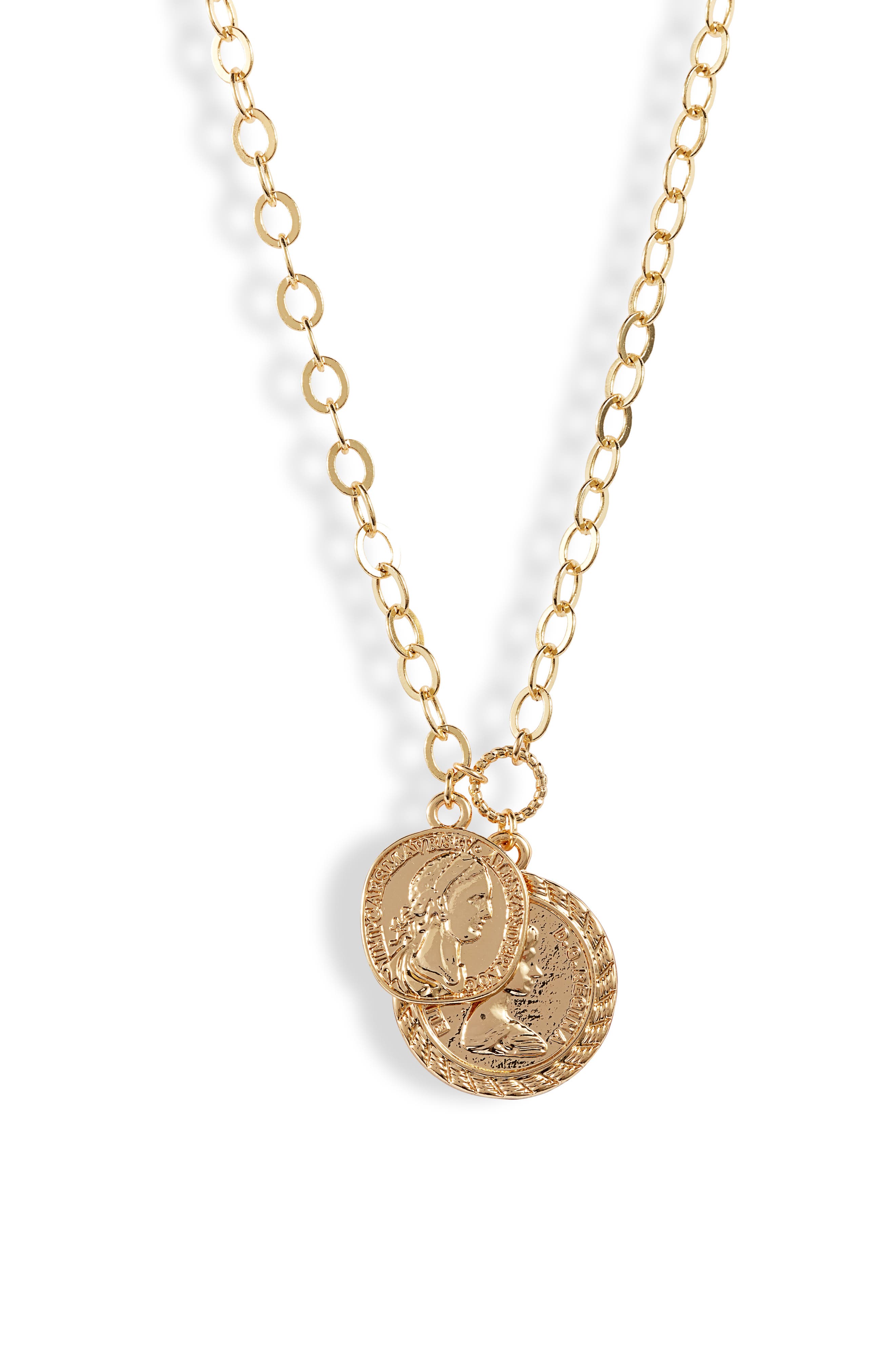 double coin pendant