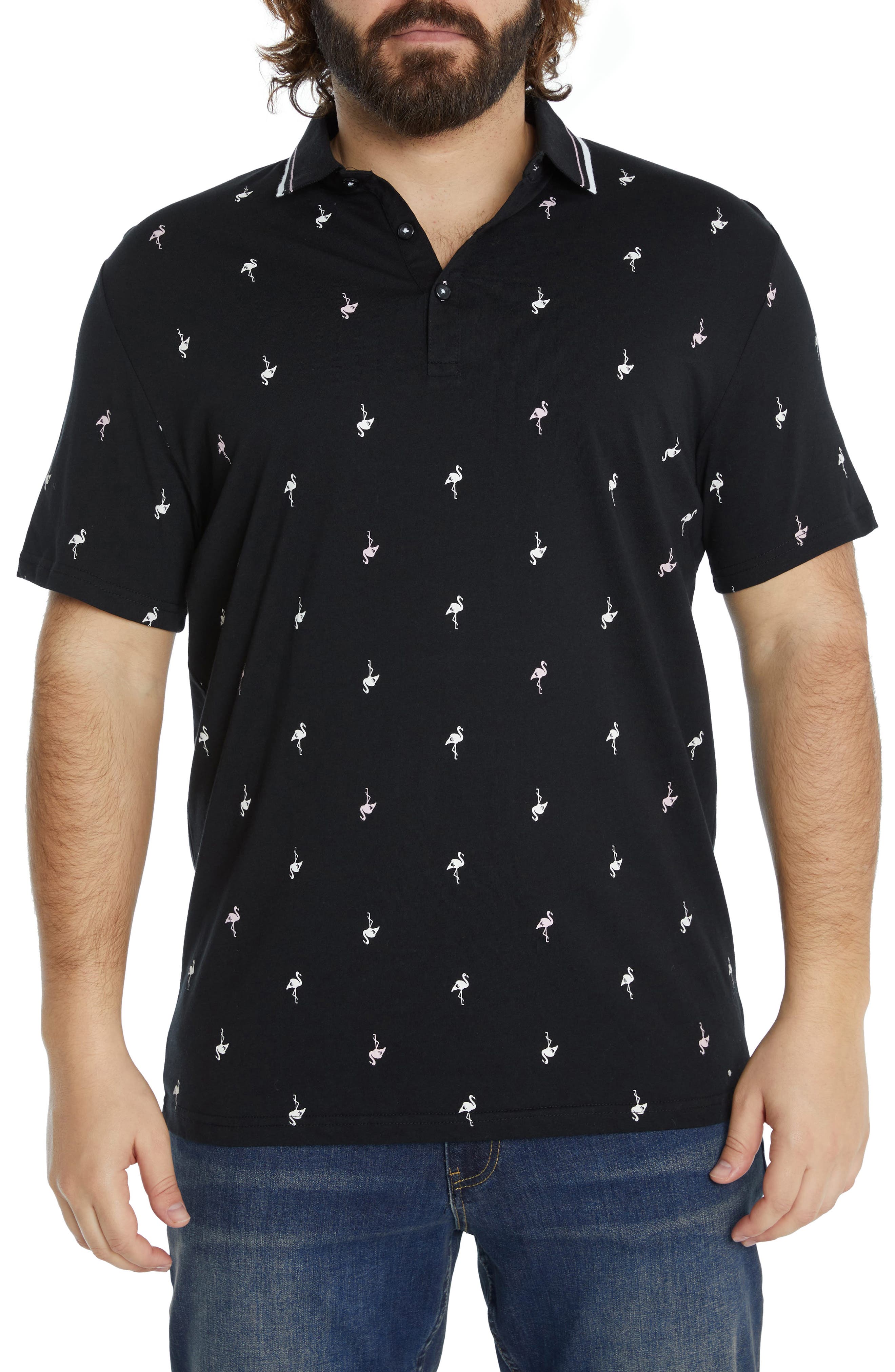 Johnny Bigg Flamingo Cotton Polo