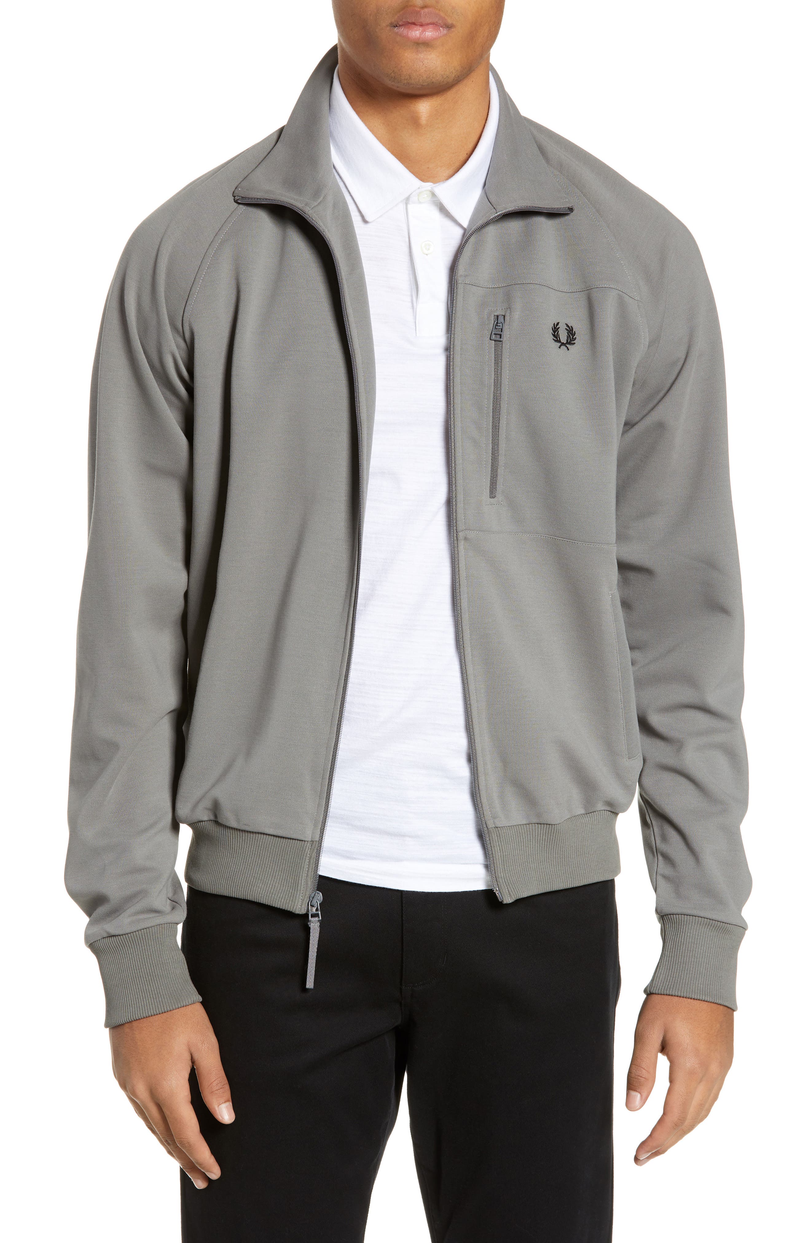 fred perry velour bomber jacket