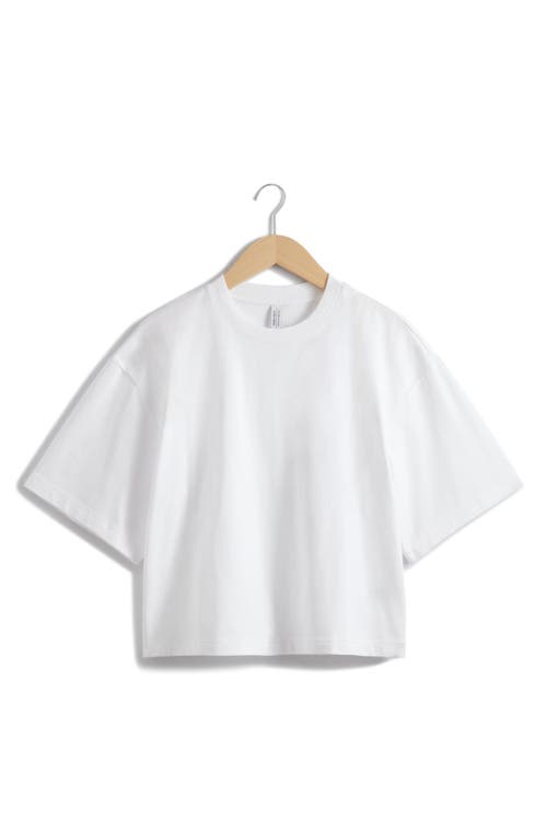 Shop & Other Stories Boxy Cotton T-shirt In White Light